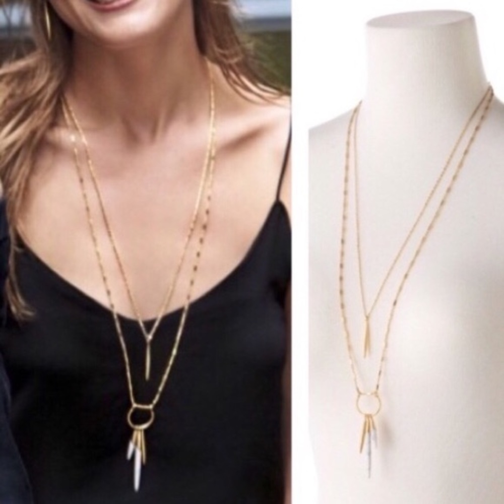 :: Stella & Dot Quill Layering Necklace - Picture 6 of 9